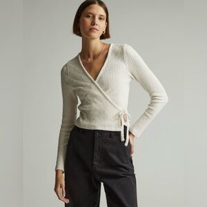 Everlane Cozy Rib Wrap Top